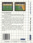 Sega  Master System  -  Great Basketball (Back)